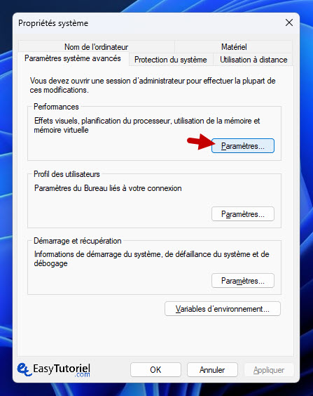 Solution de crash CS2 17 paramètres propriétés du système