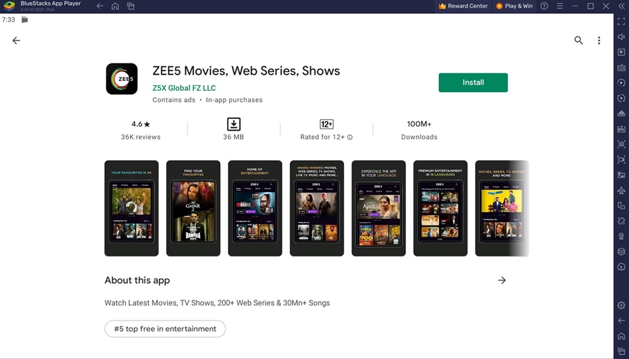 Application ZEE5