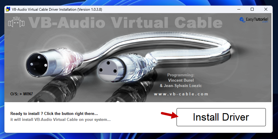Câble VB Windows 4 Installer le pilote