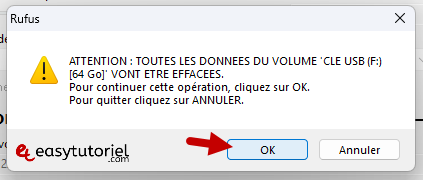 Ubuntu dual boot windows 11 6 attention au formatage rufus