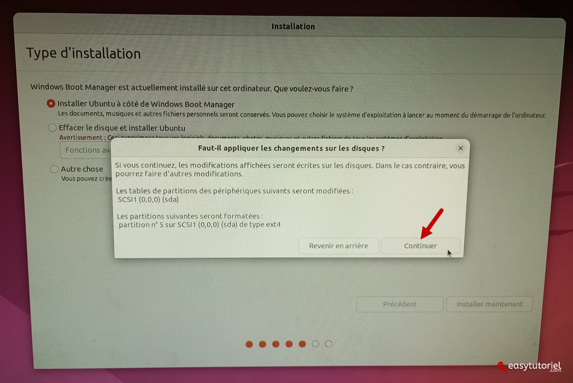 Ubuntu Dual Boot Windows 11 28 s'applique