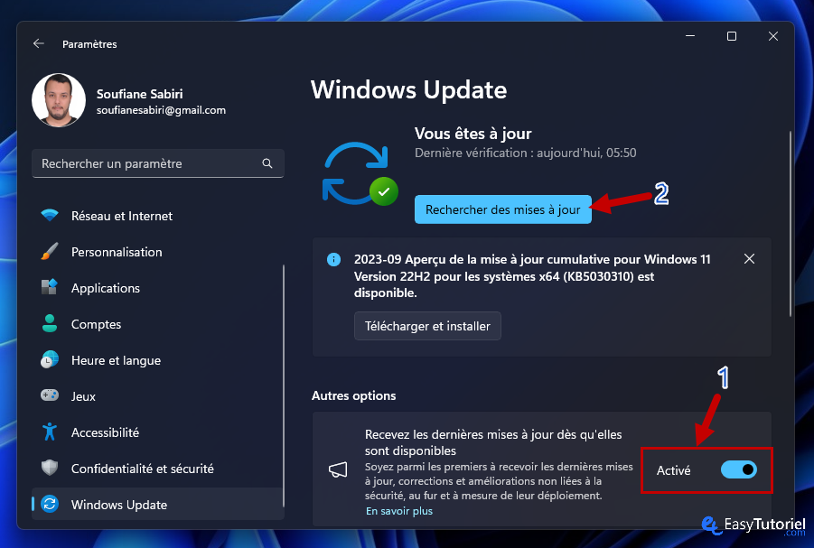 activer copilot windows 11 1 mise à jour windows