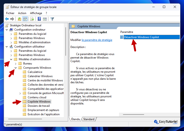 activer Windows Copilot 11 8 désactiver Windows Copilot