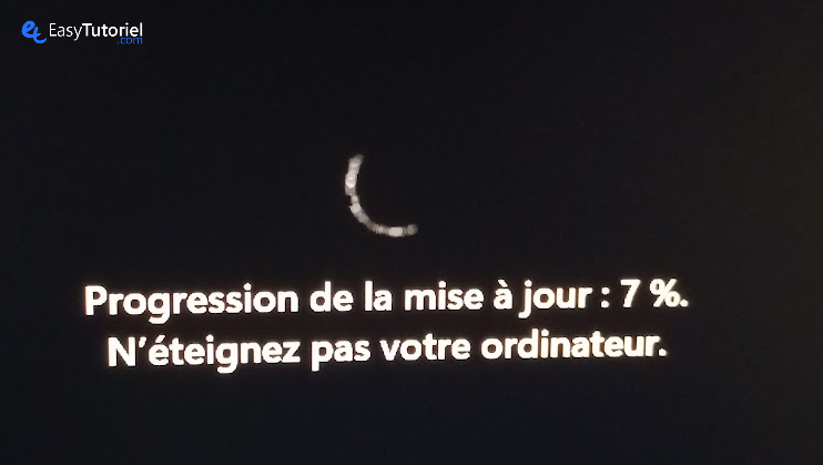 préparation de la mise à jour
