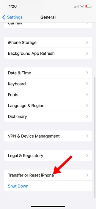 Transférer ou restaurer l'iPhone