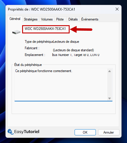Propriétaires de disques durs