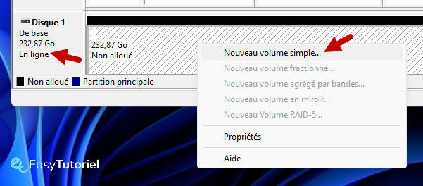 Nouveau volume simple