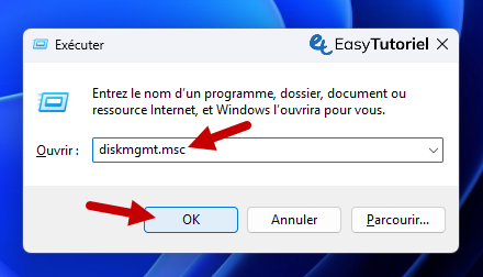 Diskmt MSC Disco Management Exécution
