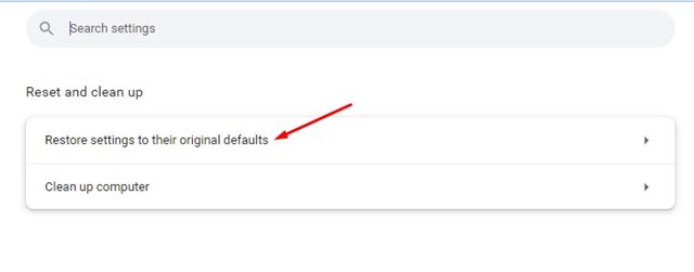 Restaurer la configuration de ses valeurs par défaut d'origine