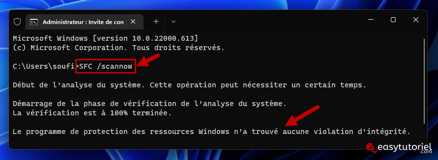 Réparer la numérisation Windows 4 SFC sans erreurs