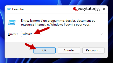 Je rouvri-je Windows 8 Winver