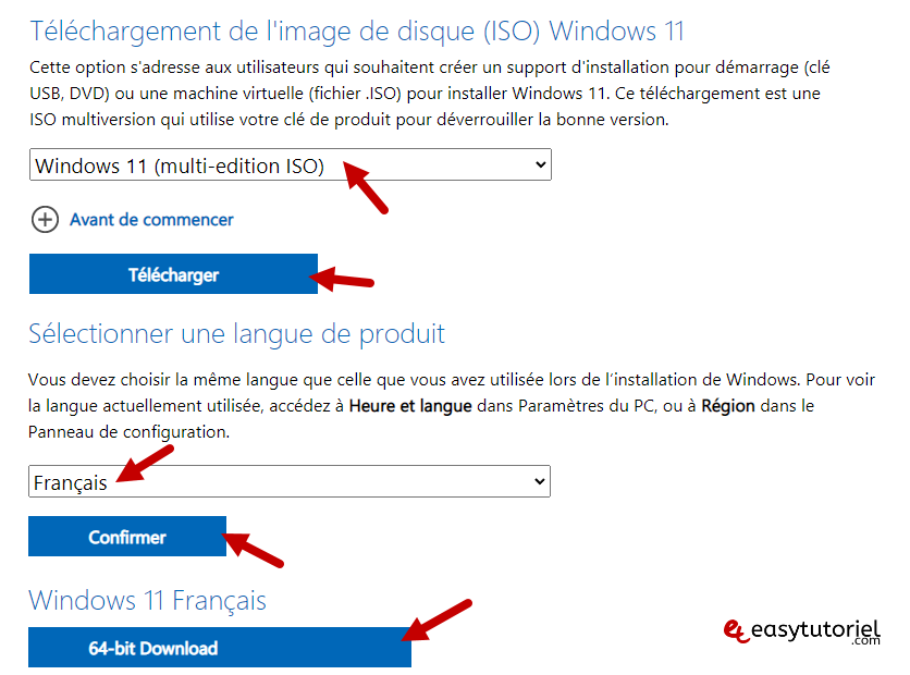 Réparer Windows 13 Windows 11 ISO French 64 bits
