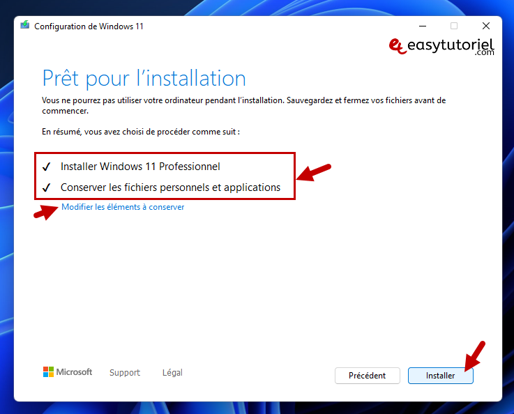 Réparer Windows 18 Installer Windows 11 Pro Keep Files and Applications
