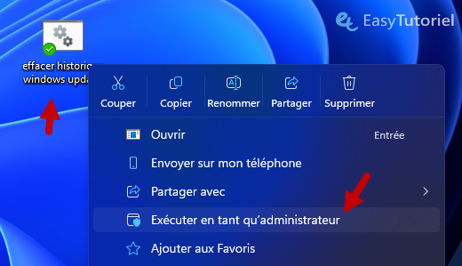Exécuter en tant qu'administrateur BAT