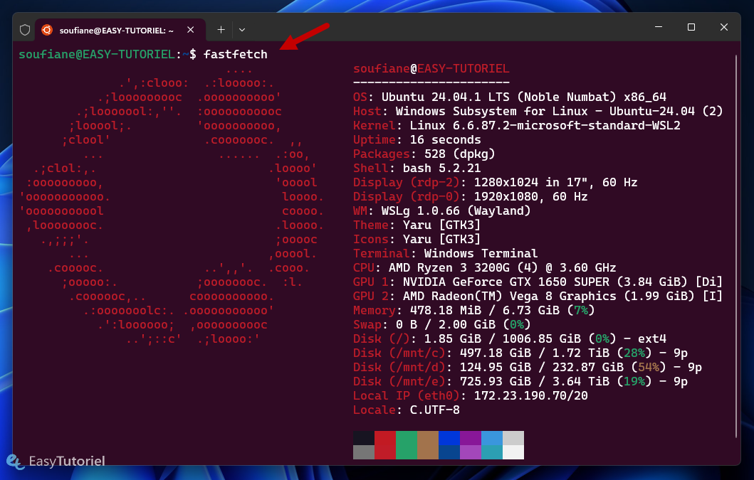 recherche rapide Ubuntu